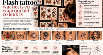 Flash tattoo: wat het is en waarom het zo leuk is