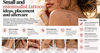 Small and minimalist tattoos: ideas, placement and aftercare