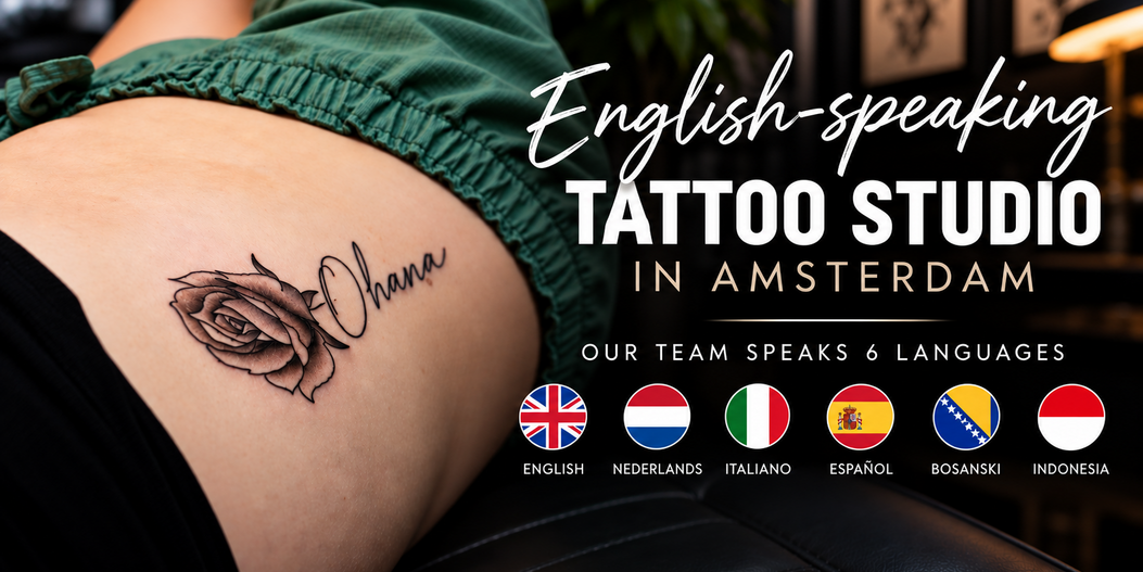 English-speaking tattoo studio in Amsterdam: our team speaks 6 languages