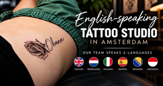 English-speaking tattoo studio in Amsterdam: our team speaks 6 languages