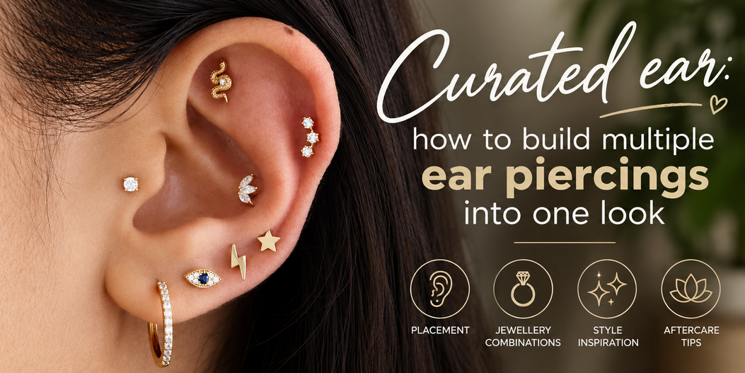 Curated ear: how to build multiple ear piercings into one look
