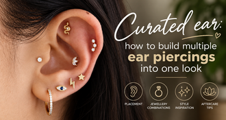 Curated ear: how to build multiple ear piercings into one look