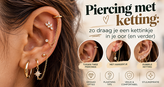 Piercing met ketting: zo draag je een kettinkje in je oor (en verder)