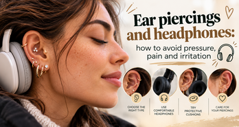 Ear piercings and headphones: how to avoid pressure, pain and irritation