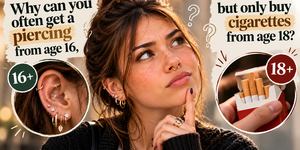 Why can you often get a piercing from 16, but only buy cigarettes from 18?
