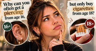 Why can you often get a piercing from 16, but only buy cigarettes from 18?