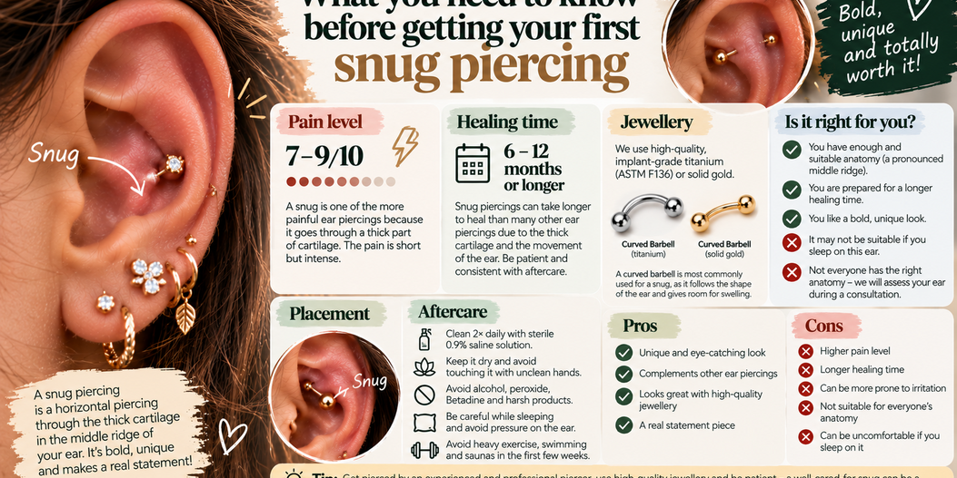 What you need to know before getting your first snug piercing