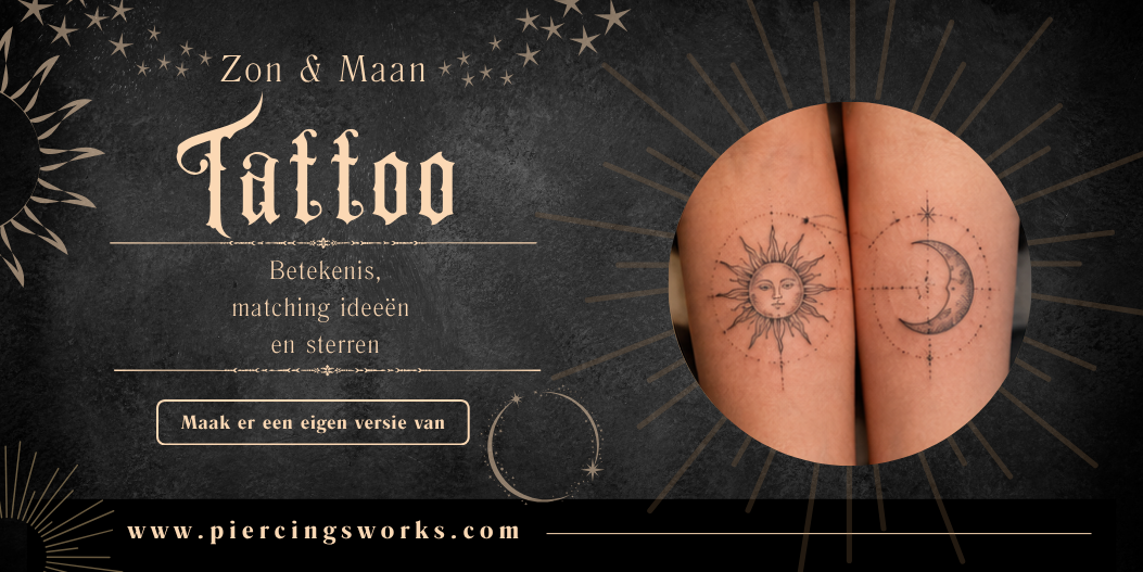 Zon en maan tattoo: betekenis, matching ideeën en sterren