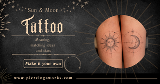 Sun and moon tattoo: meaning, matching ideas and stars