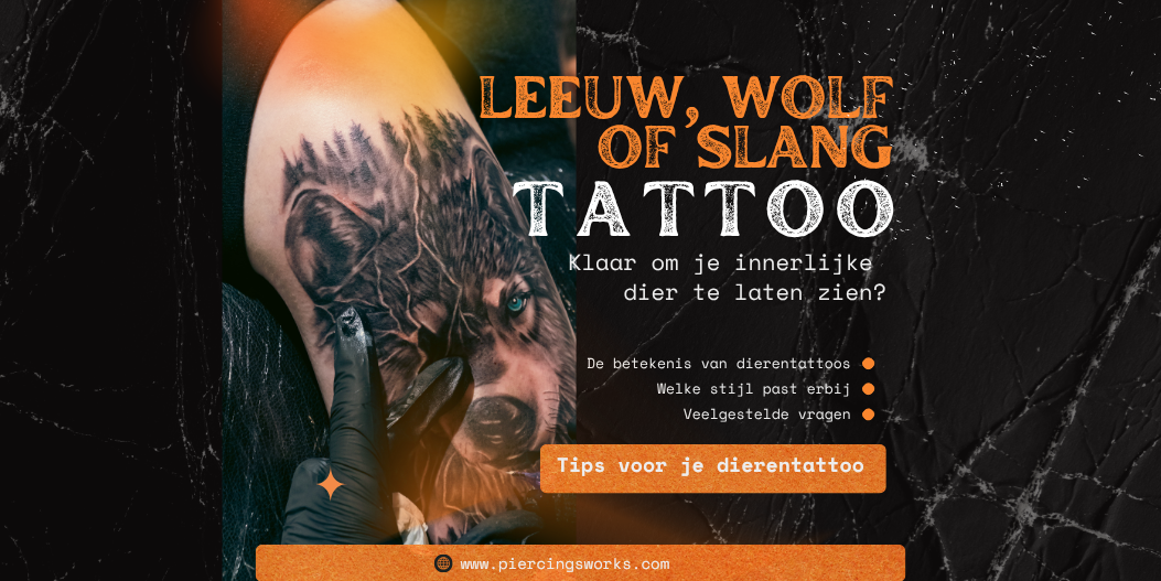 Leeuw, wolf of slang tattoo: de betekenis van dierentattoos