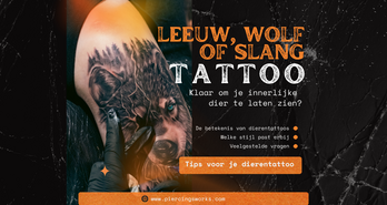 Leeuw, wolf of slang tattoo: de betekenis van dierentattoos