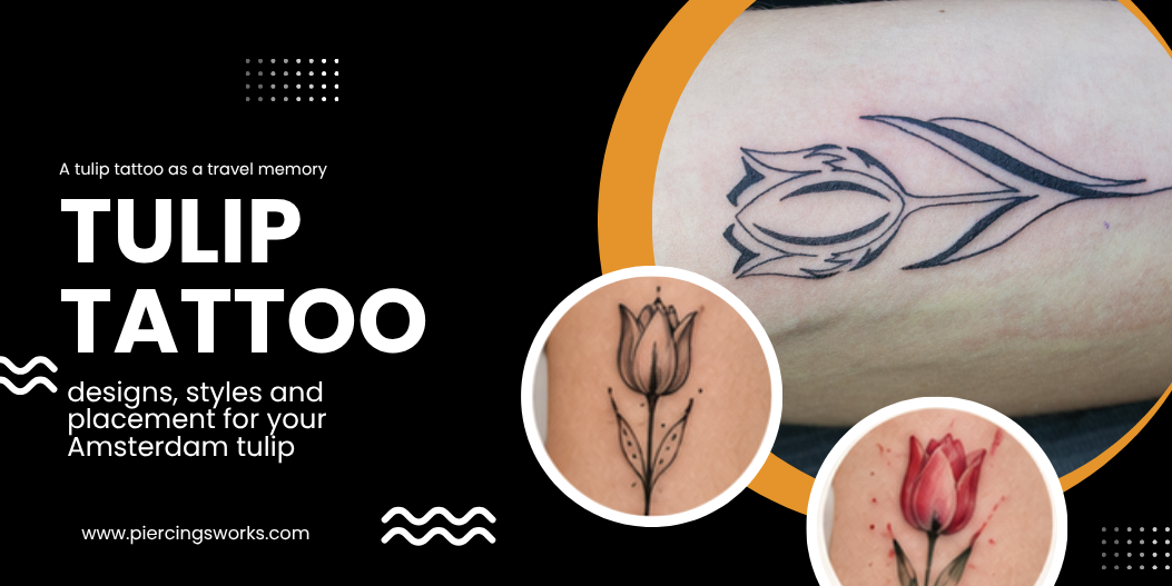 Tulip tattoo: designs, styles and placement for your Amsterdam tulip