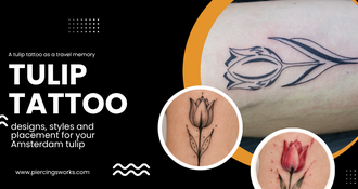 Tulip tattoo: designs, styles and placement for your Amsterdam tulip