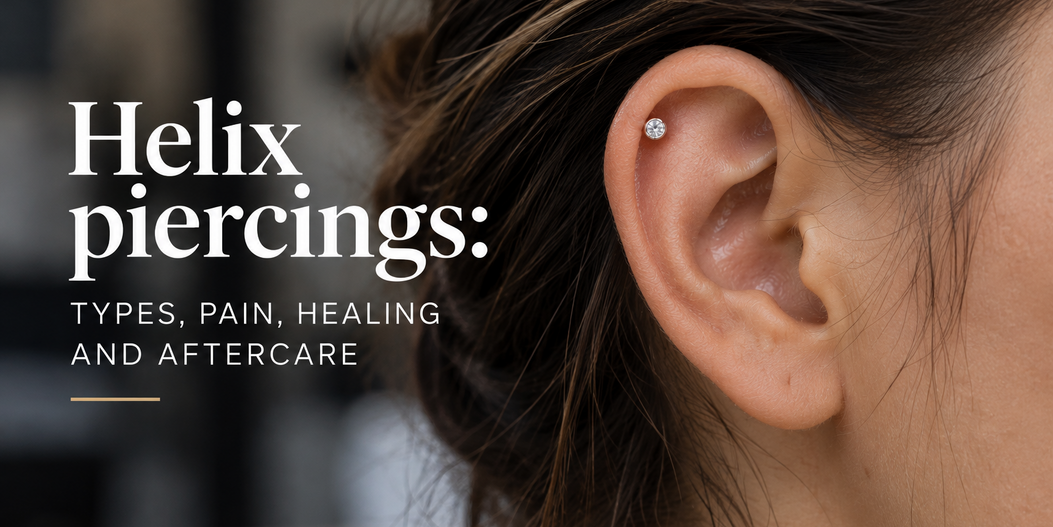 Helix piercings: types, pain, healing and aftercare