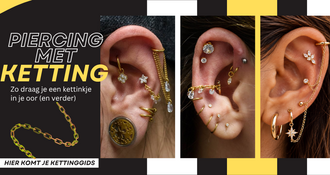 Piercing met ketting: zo draag je een kettinkje in je oor (en verder)