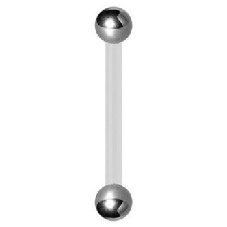 Piercings Works Bioplast Industrial Barbell Basic