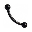 Black Surgical Steel Banana Barbell Basic