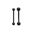 Black Surgical Steel Banana Barbell Basic