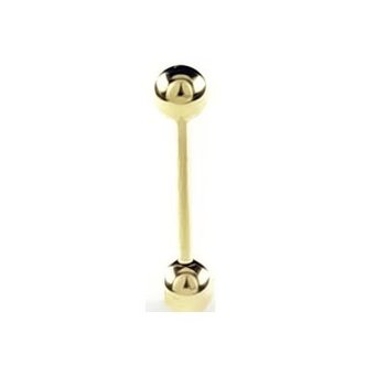 Piercings Works 18K Gold Plated Barbell - Basic