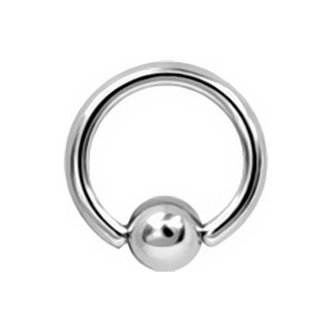 Piercings Works Surgical Steel Ball Closure Ring - Basic