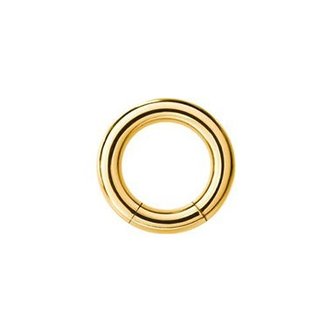 Piercings Works 18K Gold Plated Segment Ring - XL