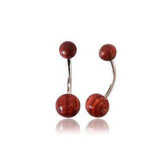 Piercings Works Navel Piercing - Houten Balletjes