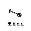 Black Surgical Steel Labret Basic