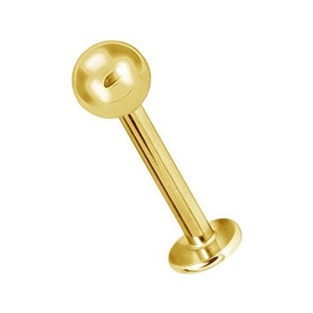 Gold plated labret deals