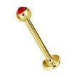 18K Gold Plated Labret Crystal