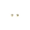 14 Karat Solid Gold Piercing Ball - Crystal