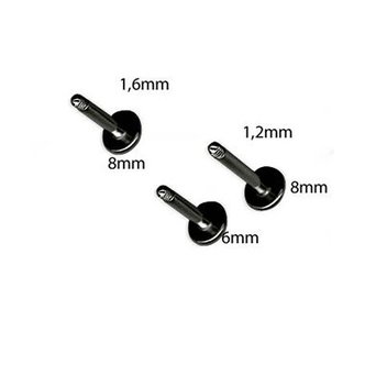 Piercings Works Labret Stem - Black