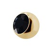 18K Gold Plated Piercing Ball Crystal