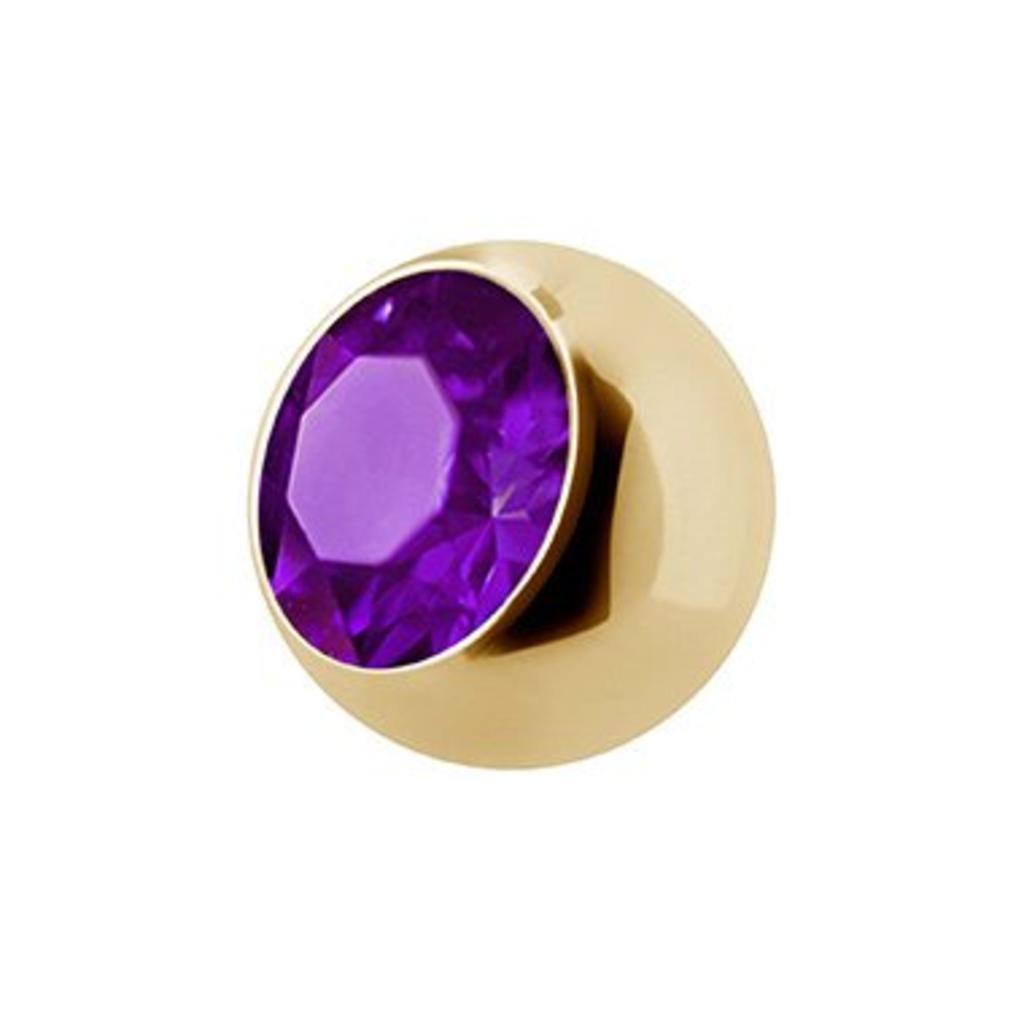 Screw Ball Piercing With Crystal Stones, Two-Tone Stainless Steel – 6 Colors & Sizes For Cartilage, Helix, Tragus, Nose, Lip (eeddoo)