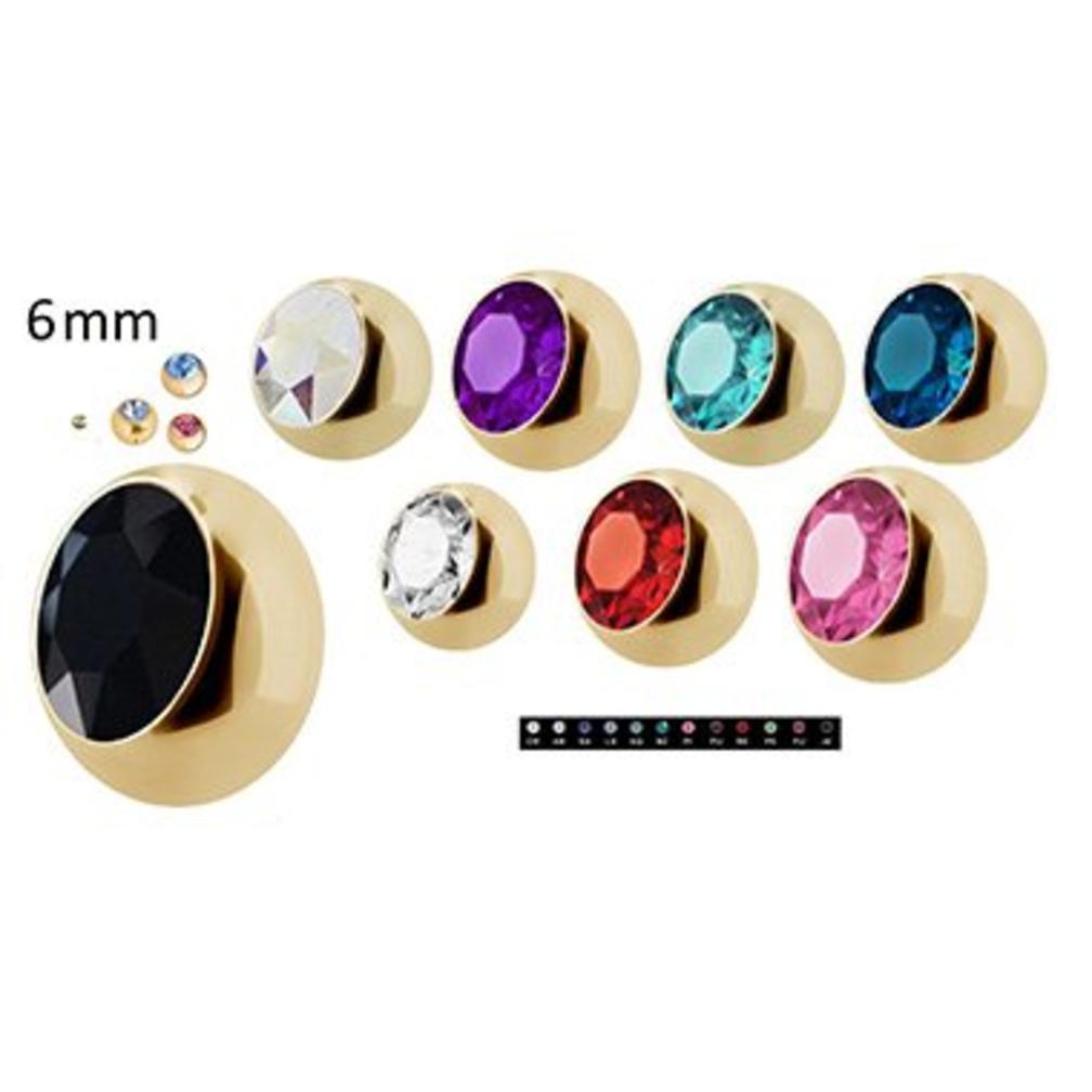 Piercing Ball - Crystal 6mm