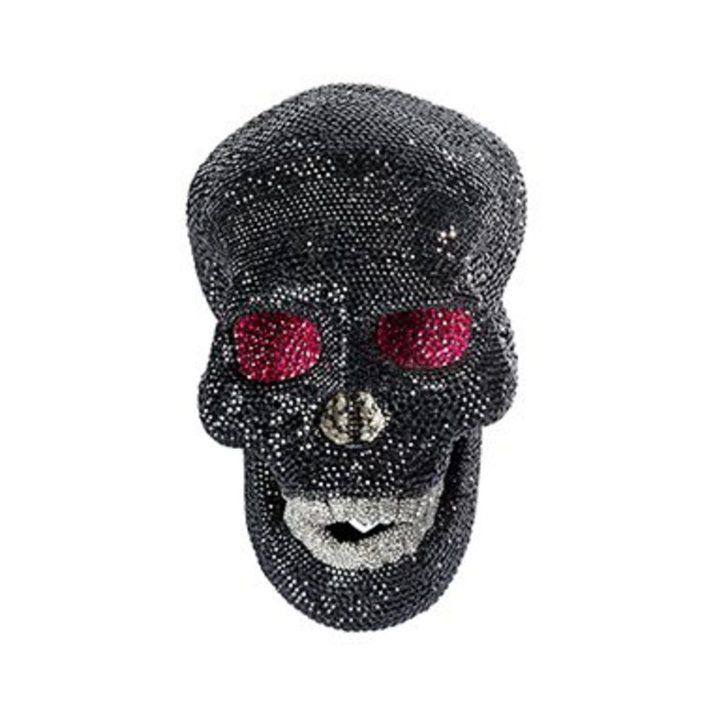 Premium Zirkonia Decoratie - Zwart Doodskop