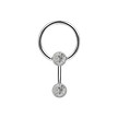 Surgical Steel Ball Closure Ring Double Disc