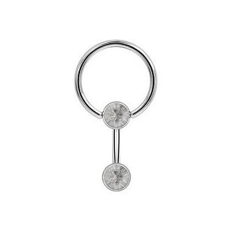 Piercings Works Surgical Steel Ball Closure Ring - Double Disc