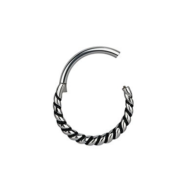 Tepel piercing met 5 gekleurde marquise kristallen in waaier