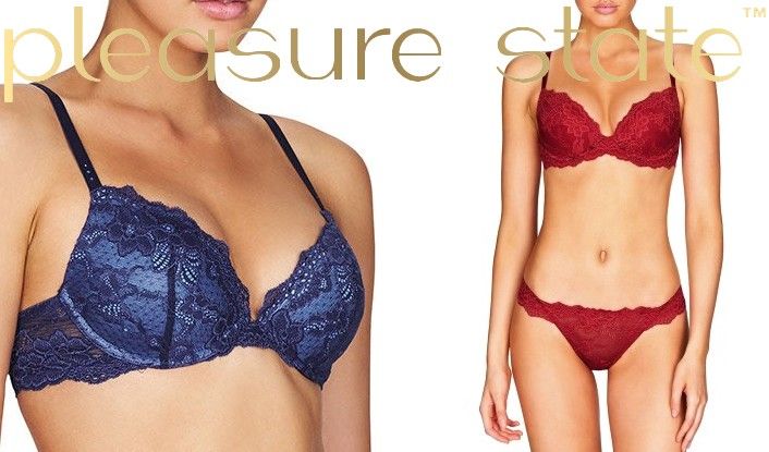 Pleasure State My Fit Smooth 200% Boost Push Up Plunge Bra In