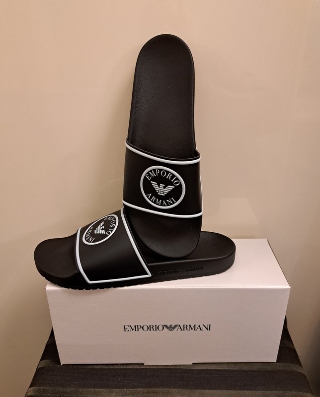 Armani | Emporio Armani | EA7 Emporio Armani | Slippers heren | Zwart