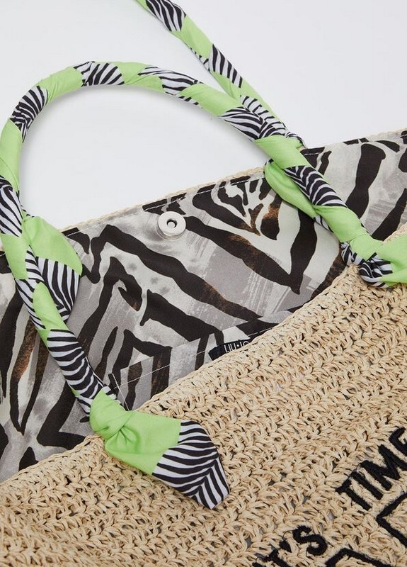 Liu Jo | Liu Jo Sport | Beach | Loungewear Liu Jo | Raffia Beachbag with logo