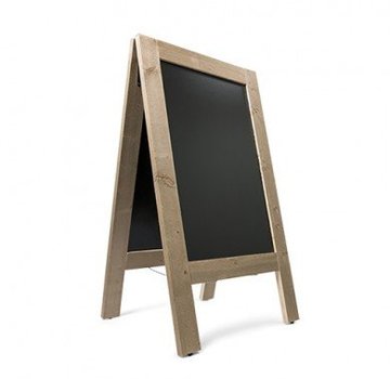 Krijtstoepbord Steigerhout 135 x 75 cm