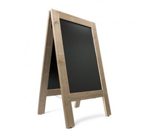 Krijtstoepbord Steigerhout 135 x 75 cm