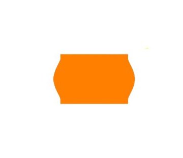 Uno prijsetiketten 26x16 fluor oranje - 1ds à 36 rol