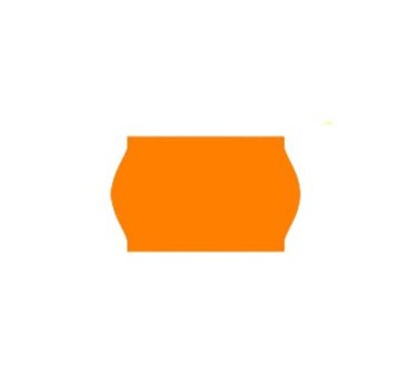 Avery prijsetiketten 26x16 fluor oranje - 1ds à 36 rol