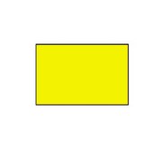 BLITZ prijsetiketten 26x16 fluor geel rechthoek - 1ds á 36 rol