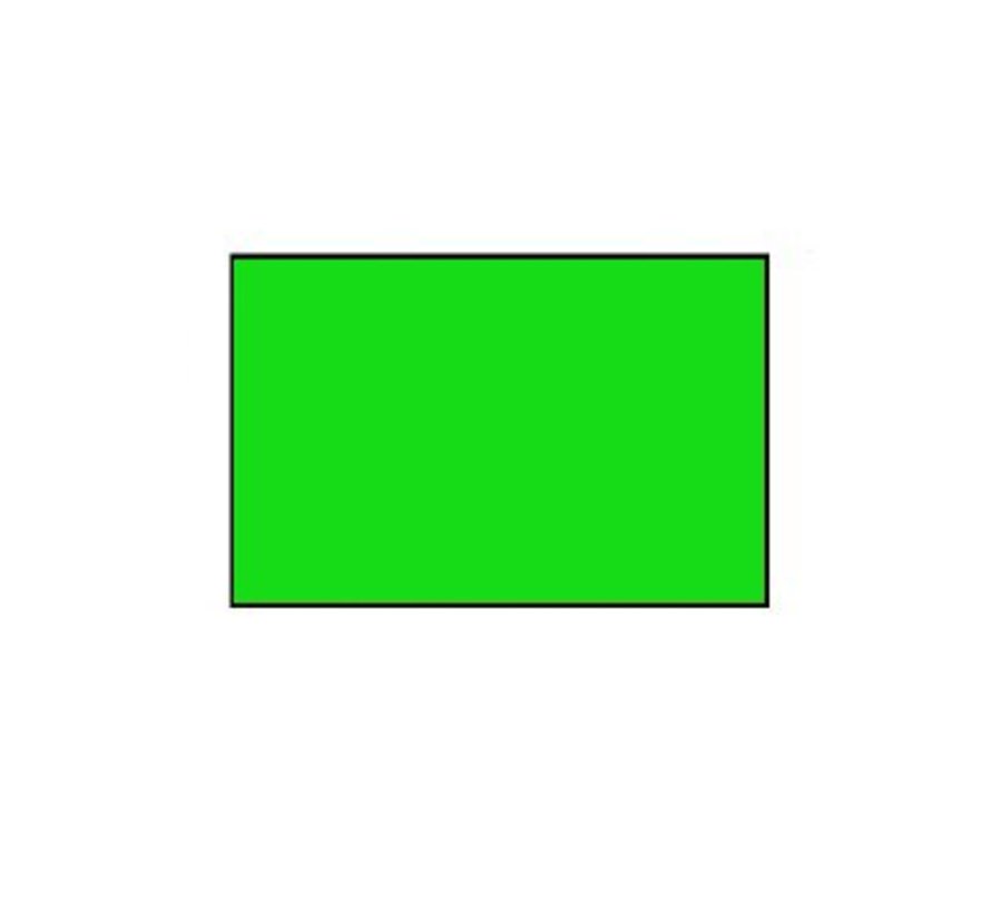 prijsetiketten 26x16 fluor groen rechthoek - 1ds á 36 rol