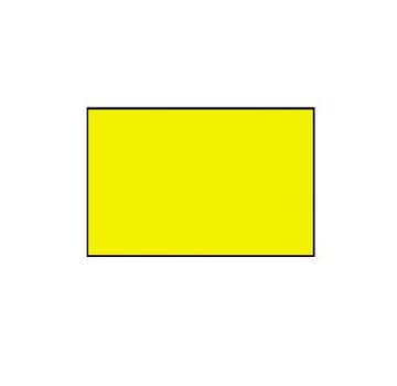 Uno prijsetiketten 26x16 fluor geel rechthoek - 1ds á 36 rol