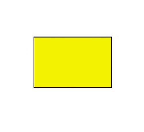 Uno prijsetiketten 26x16 fluor geel rechthoek - 1ds á 36 rol