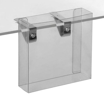 Folderhouder voor klemmen op schappen